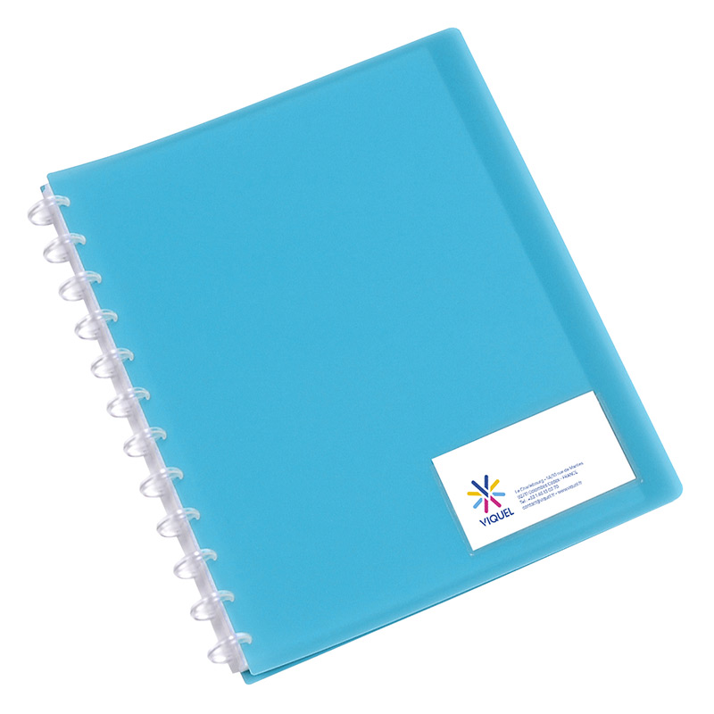 Viquel Reliure 40 Vues A3 Propyglass Transparent – Ouverture 180° – Rangement Documents Grand Format