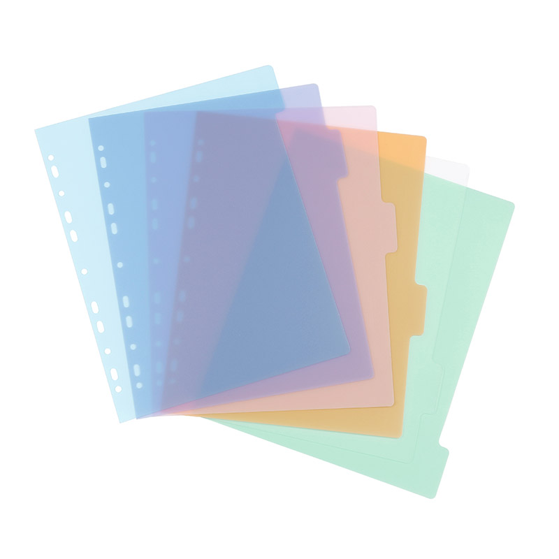Viquel - Lot de 6 intercalaires en plastique - Maxi format (24,5x30,5cm) -  Pour classeur A4 Maxi format ou classeur à levier