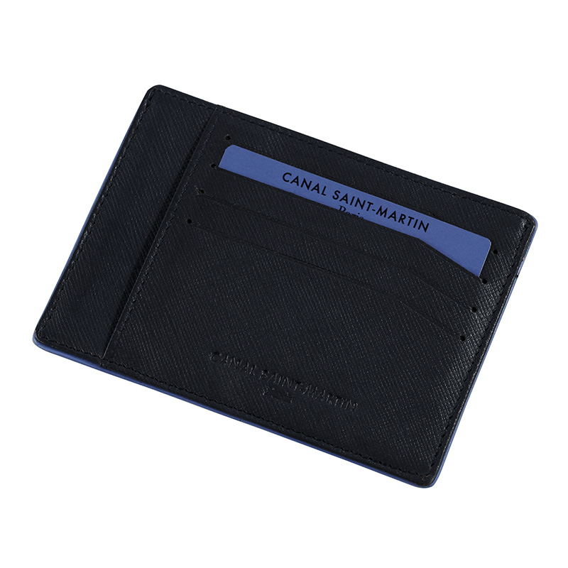 Porte-cartes de visite Viquel PVC 130 x 250 mm noir - 160 cartes