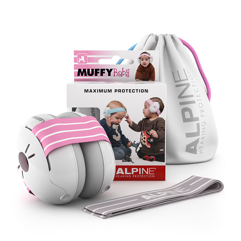 Casque anti-bruit enfant Muffy Pink de Alpine, Sécurité domestique