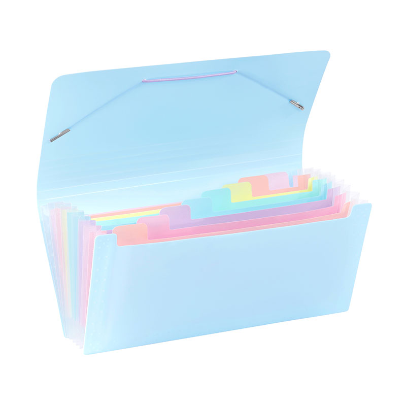 Trieur document a4 avec 8 compartiments rainbow pastel Viquel