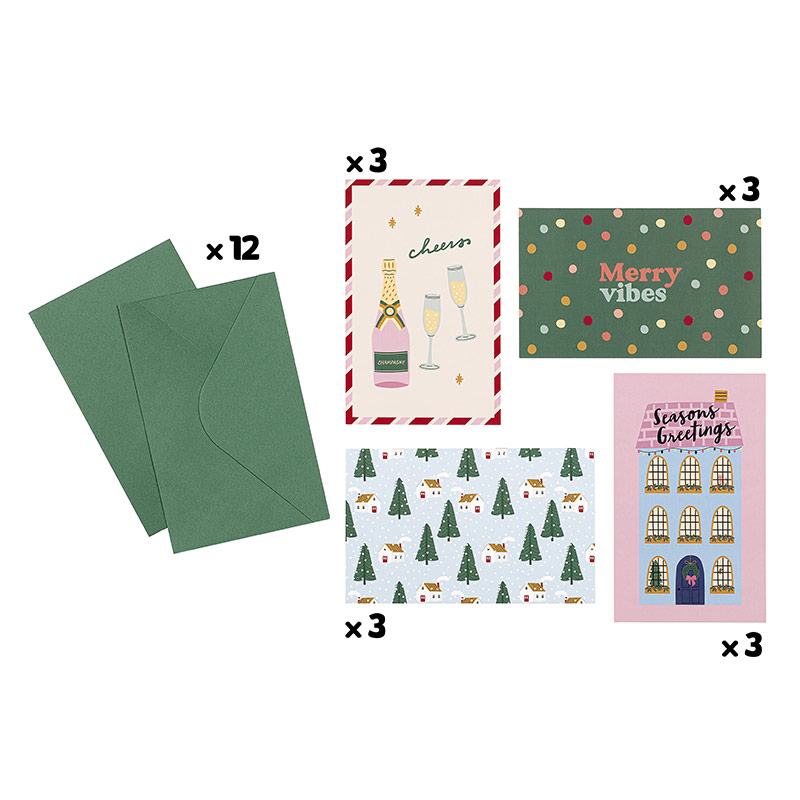 12 cartes de vœux Noël – Image 2