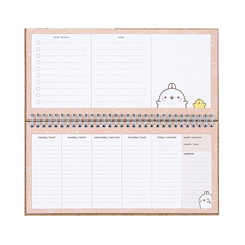 Planner à spirales Molang – Image 2