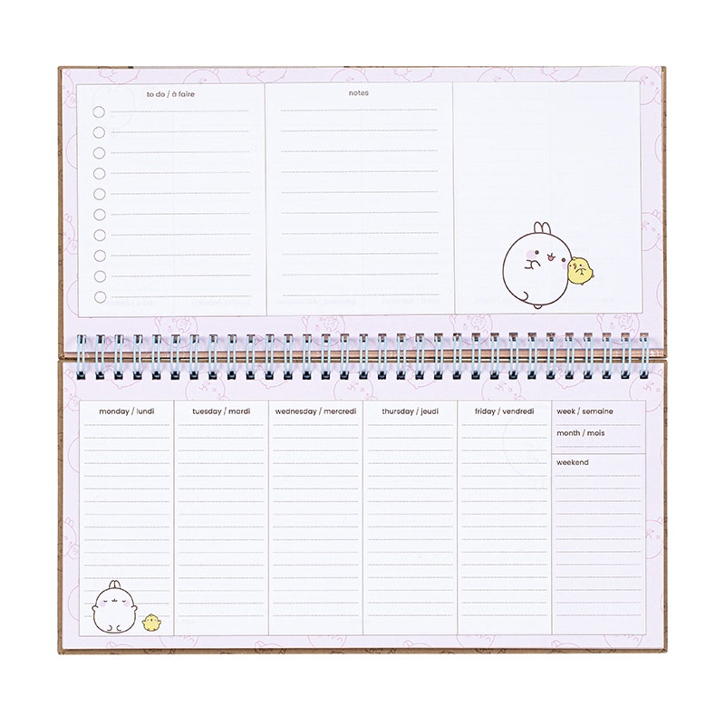 Planner à spirales Molang – Image 4