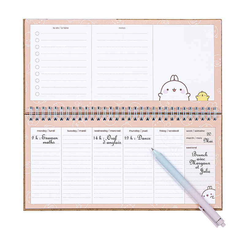 Planner à spirales Molang – Image 6